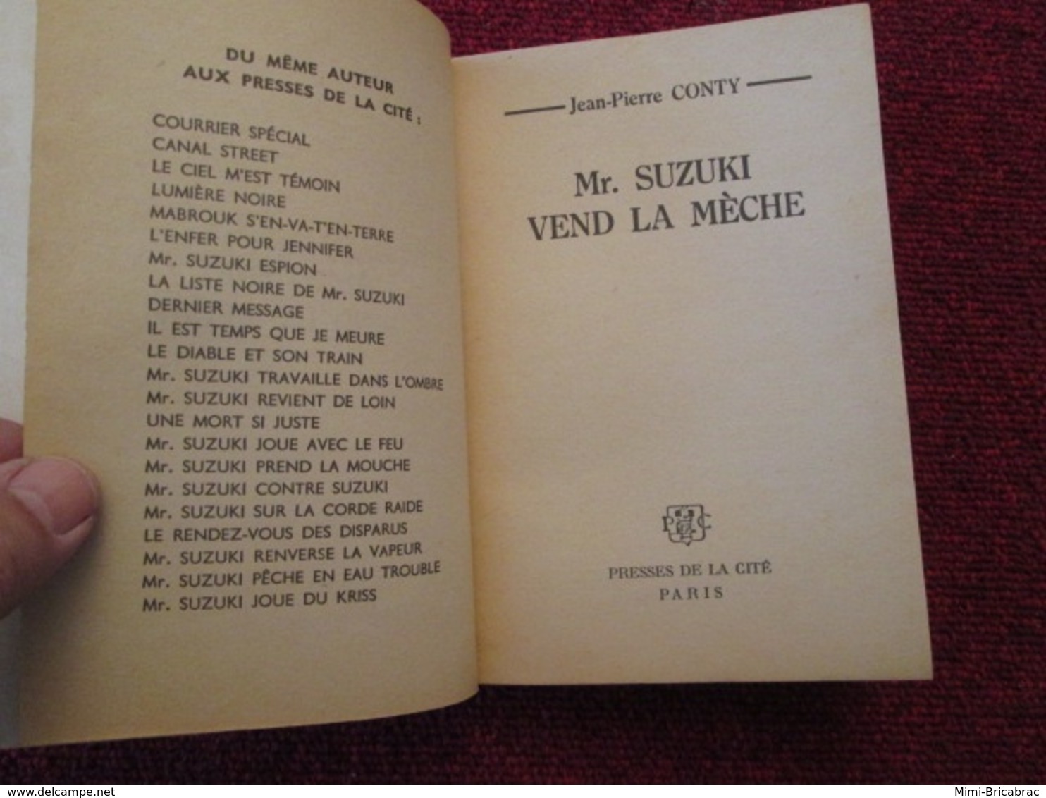 POL2013/1 ESPIONNAGE EDITIONS PRESSES DE LA CITE / MR SUZUKI VEND LA MECHE 1958 - Presses De La Cité