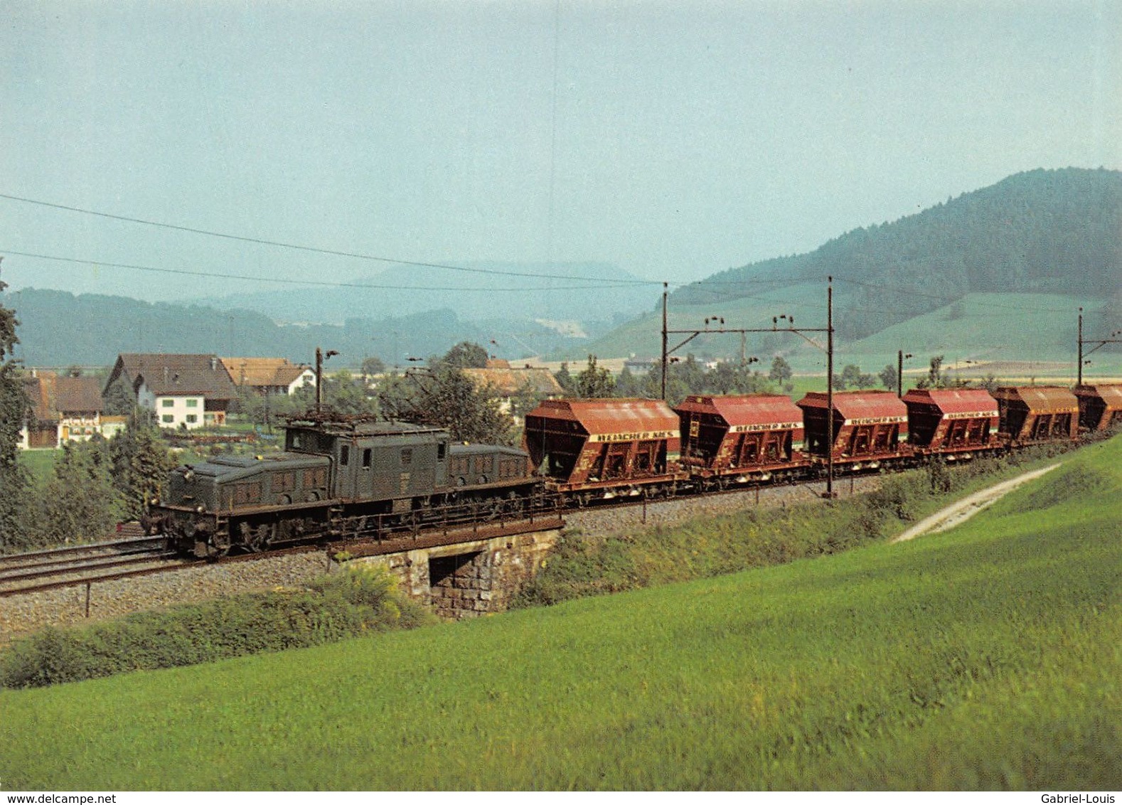 Schweizerische Bundesbahnen SBB-CFF-FFS - Krokodil-Lokomotive Be 6/8 III 13302 - Eglisau - Eglisau