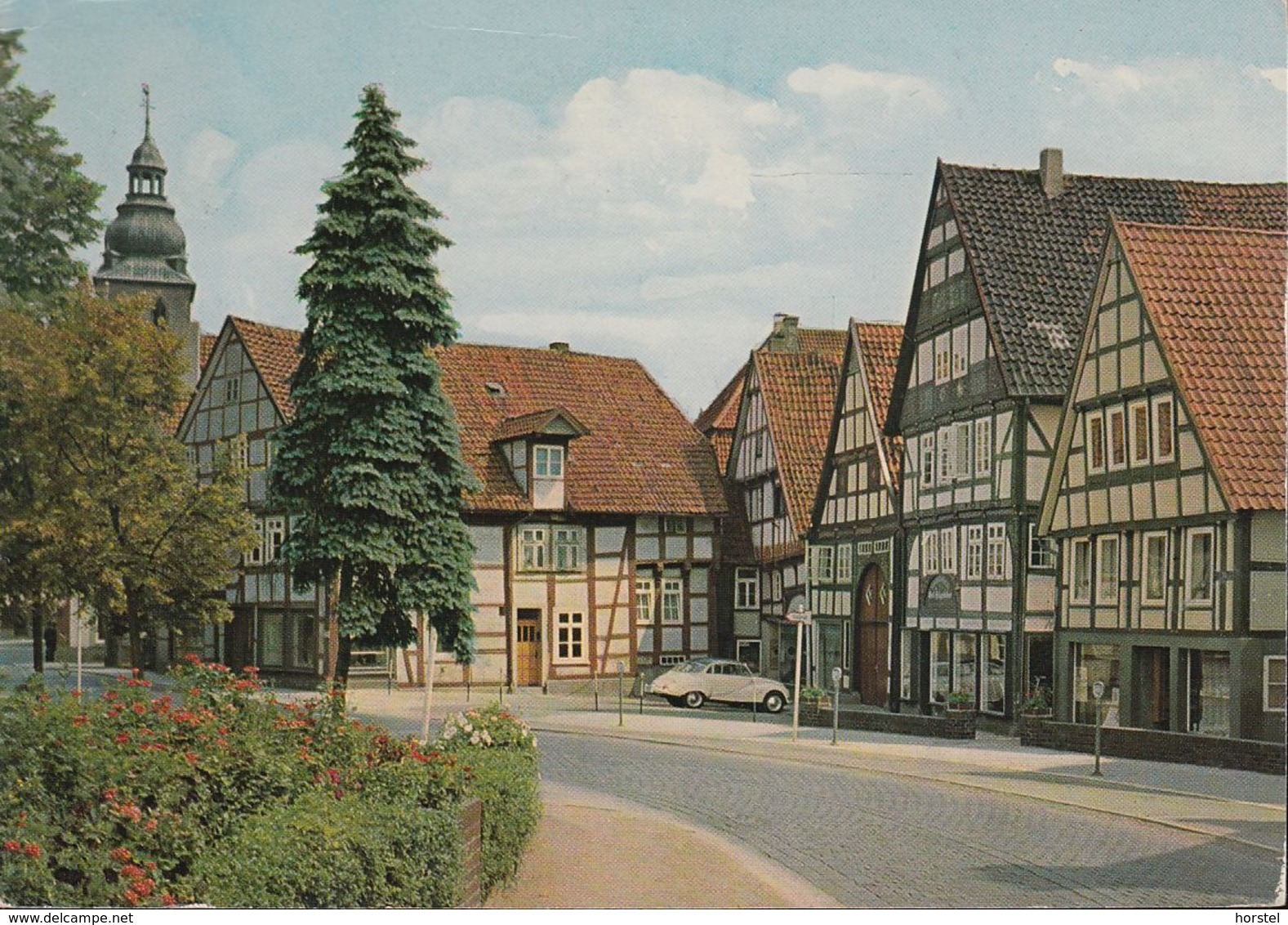 D-32105 Bad Salzuflen - Alte Häuser Am Salzhof - Car - Auto Union 1000 ( DKW) 60er Jahre - Bad Salzuflen