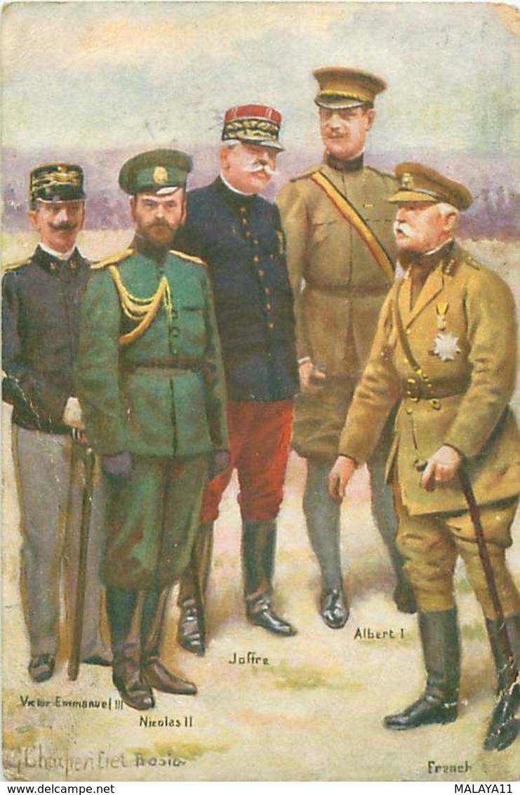 CHARPENTIER-BOSIO - VICTOR EMMANUEL III -NICOLAS II - JOFFRE - ALBERT I - FRENCH - Charpentier-Bosio, Gaston