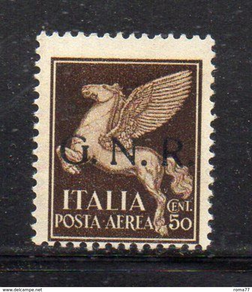 RSI221 - GNR 1944 , Posta Aerea 50 Centesimi Integro  ***  MNH - Poste Aérienne