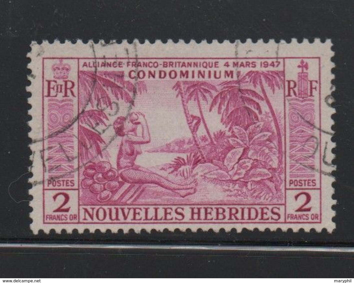 LOT 34 - NOUVELLES HEBRIDES N°184 - Cote 14 € - Oblitérés