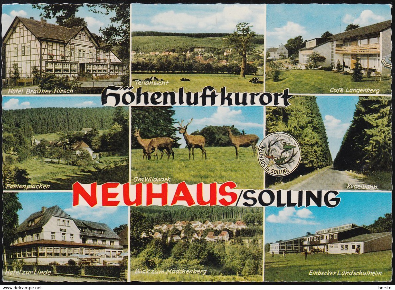 D-37603 Holzminden/ Neuhaus  (Solling)  - Alte Ansichten - Cafe - Schulheim - Hotels - Holzminden