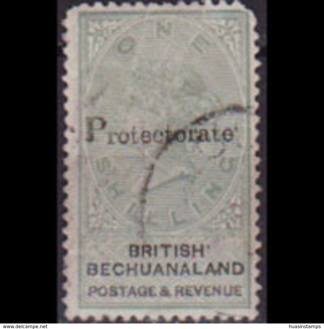 BECHUANALAND 1888 - Scott# 54 Queen Opt. 1s Used Short Perf. - Otros & Sin Clasificación