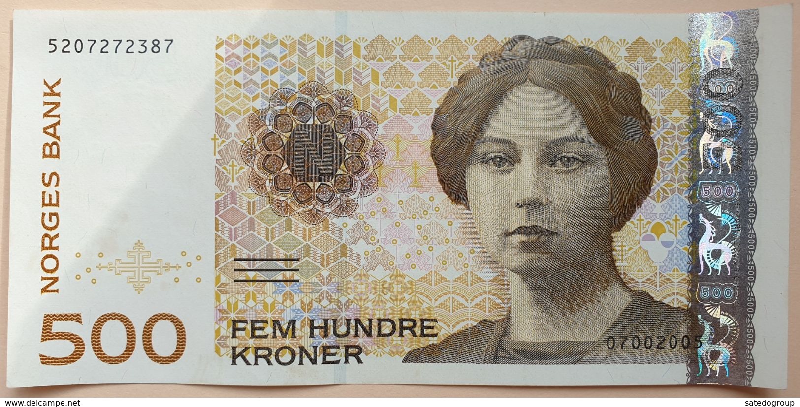 Norway 500 Kroner 2005 AUNC P- 51d - Norvège