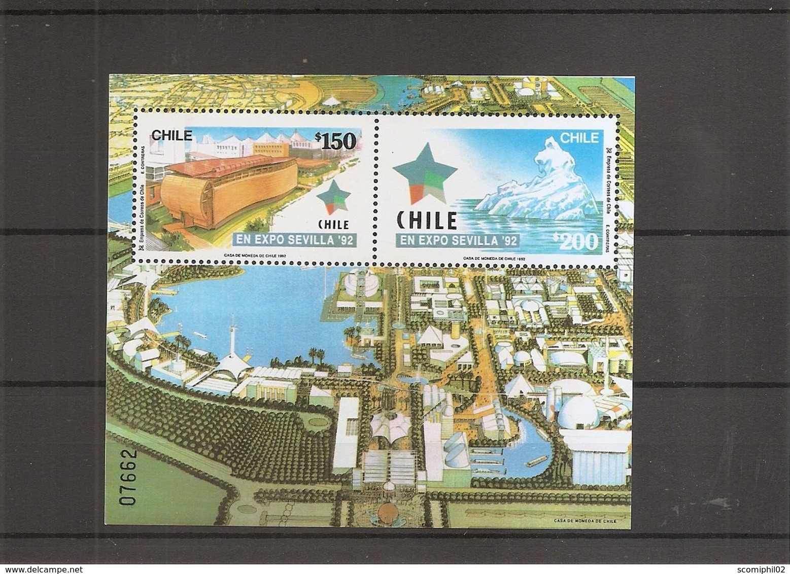 Exposition De Séville -1992 ( BF 40 XXX -MNH- Du Chili) - 1992 – Séville (Espagne)