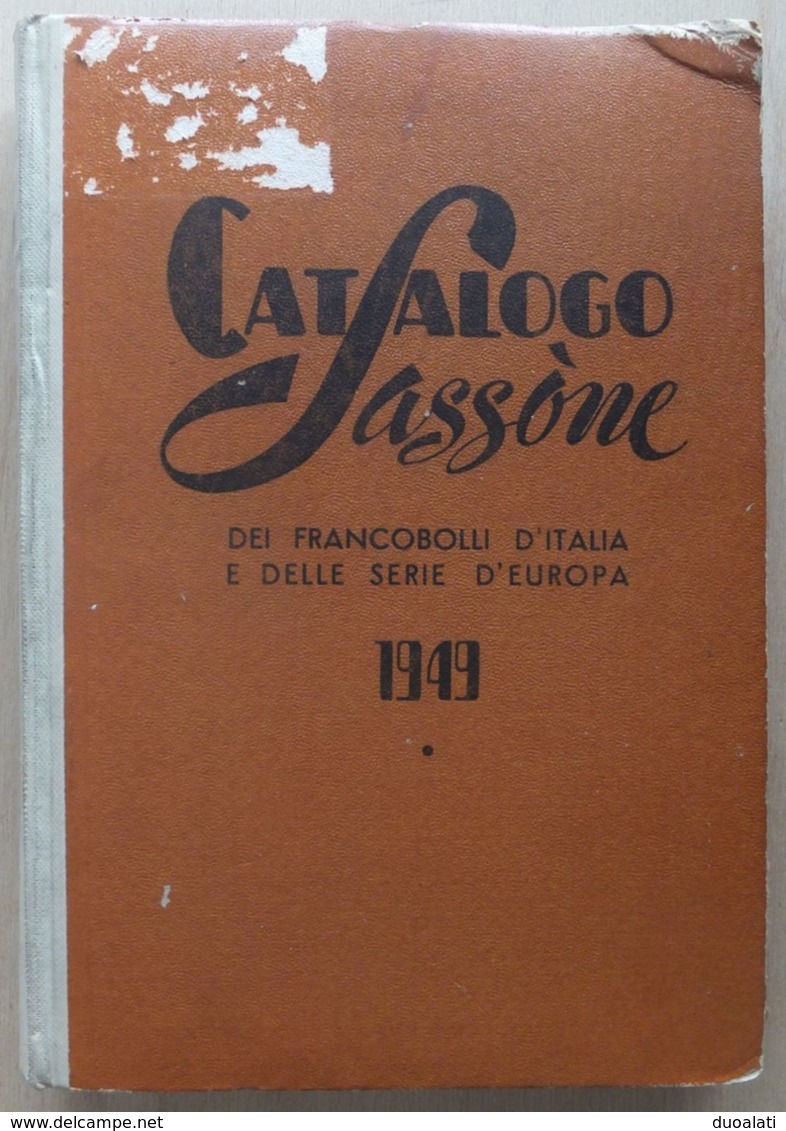 Italy Italia 1949 Catalogo Sassone Dei Francobolli D'Italia E Delle Serie D'Europa Luigi Sassone - Motive