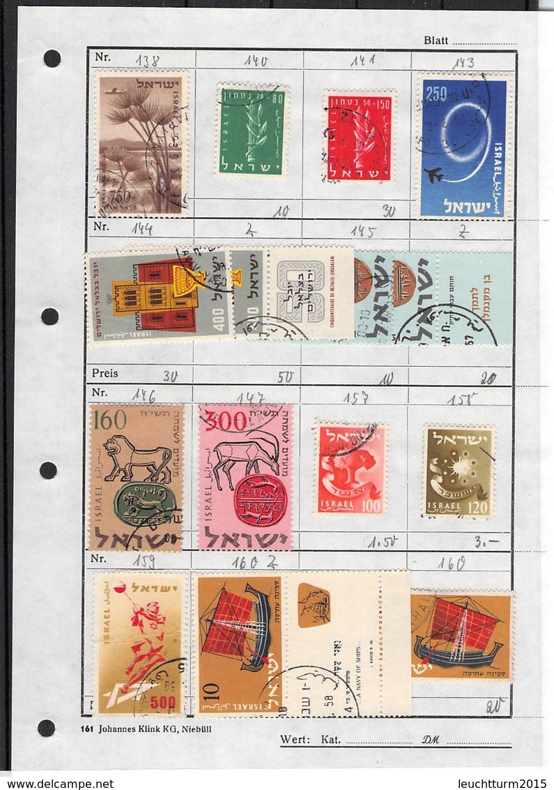 ISRAEL - SMALL COLLECTION OF STAMPS + 1 FDC /T230