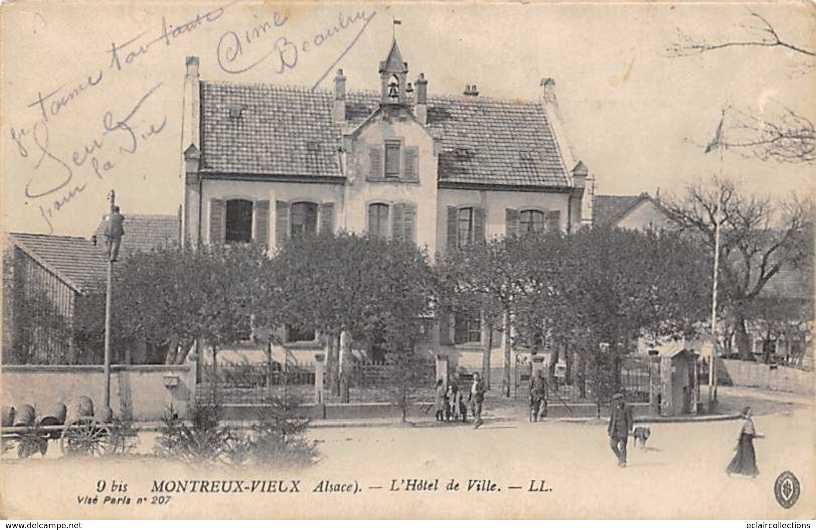 Montreux-Vieux          68         L'Hôtel De Ville          (Pli  Voir Scan) - Autres & Non Classés