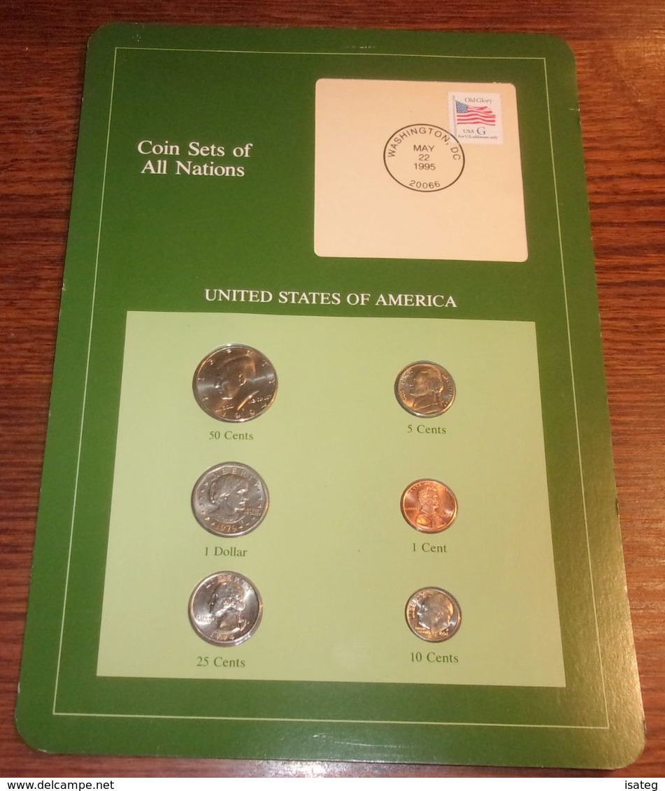 Lot De 6 Pièces : Coin Sets Of All Nations - United States Of America - Dollar Et Cents - Zonder Classificatie