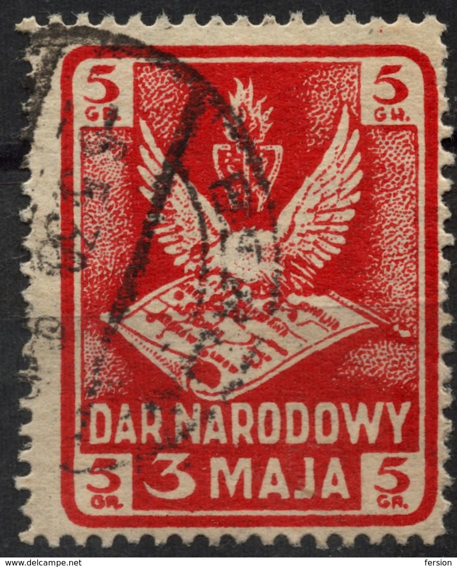 Constitution Day - Dar Narodowy 3 Maja 1930's POLAND Charity LABEL VIGNETTE CINDERELLA - Eagle - Labels