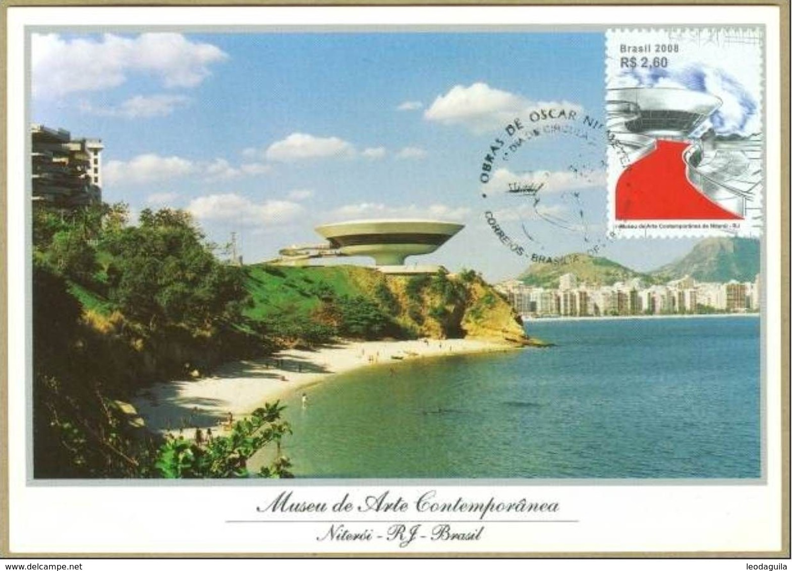 BRAZIL 2008 - OSCAR NIEMEYER MUSEUM OF CONTEMPORARY ART  -  MAXIMUM CARD - Cartes-maximum