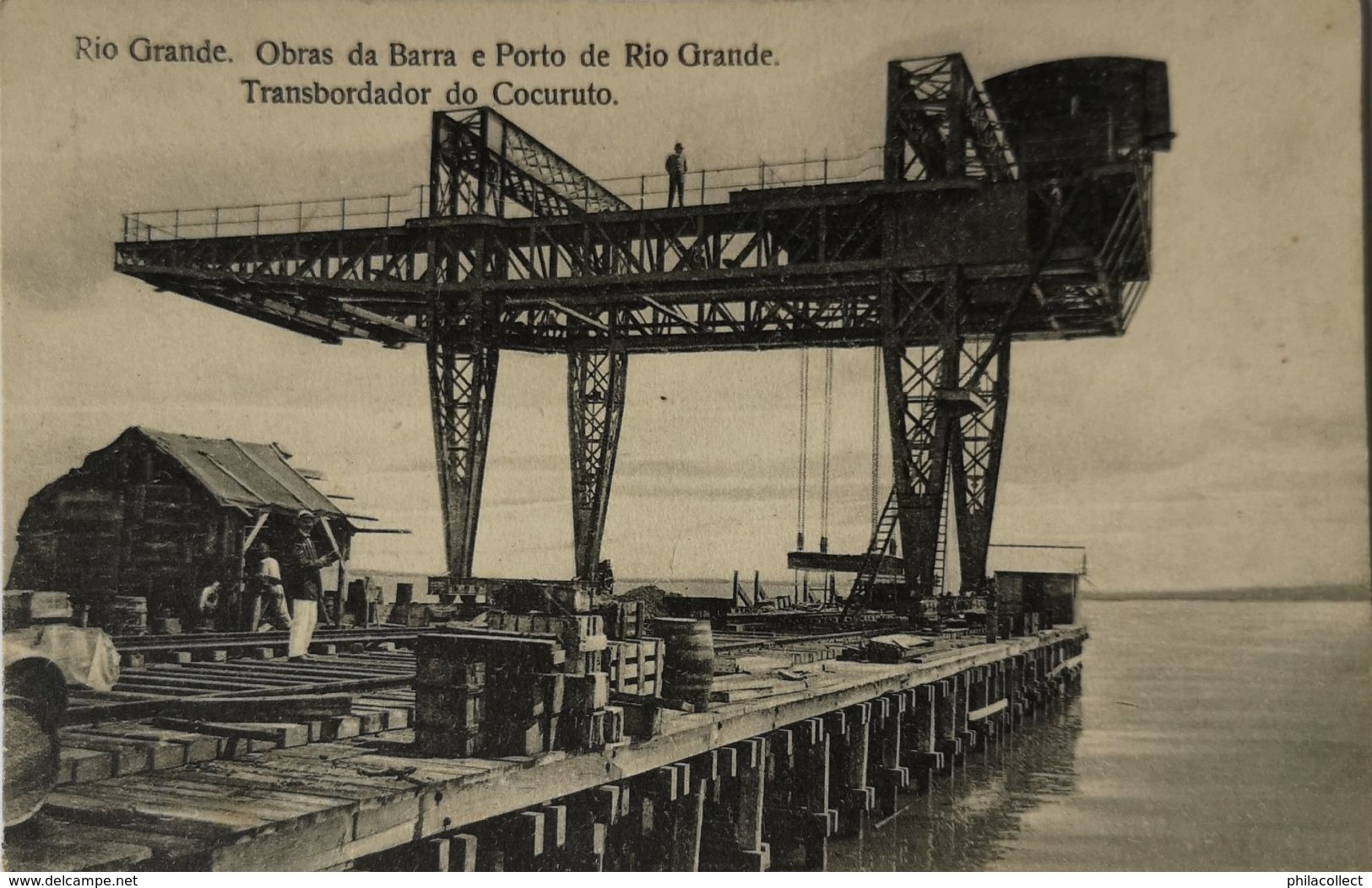 Rio Grande  - Brasil // Obras Da Barra E Porto De Rio Grande - Atransbordador Do Cocuruto 19?? RARE - Sonstige