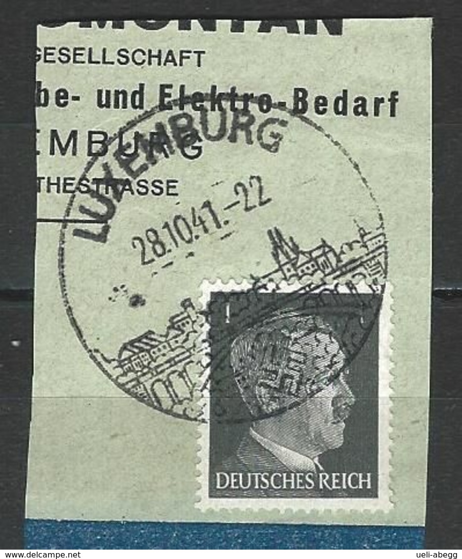 Dt. Reich Mi 781 O Luxemburg 28.10.41 - 1940-1944 Occupation Allemande
