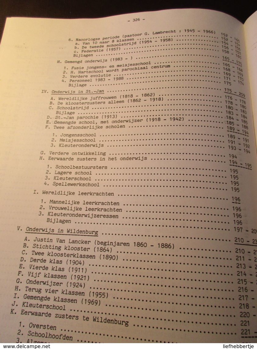 Twee Eeuwen Onderwijs Te Wingene - Door Guido En Lieven Lams - 1988 - Geschiedenis