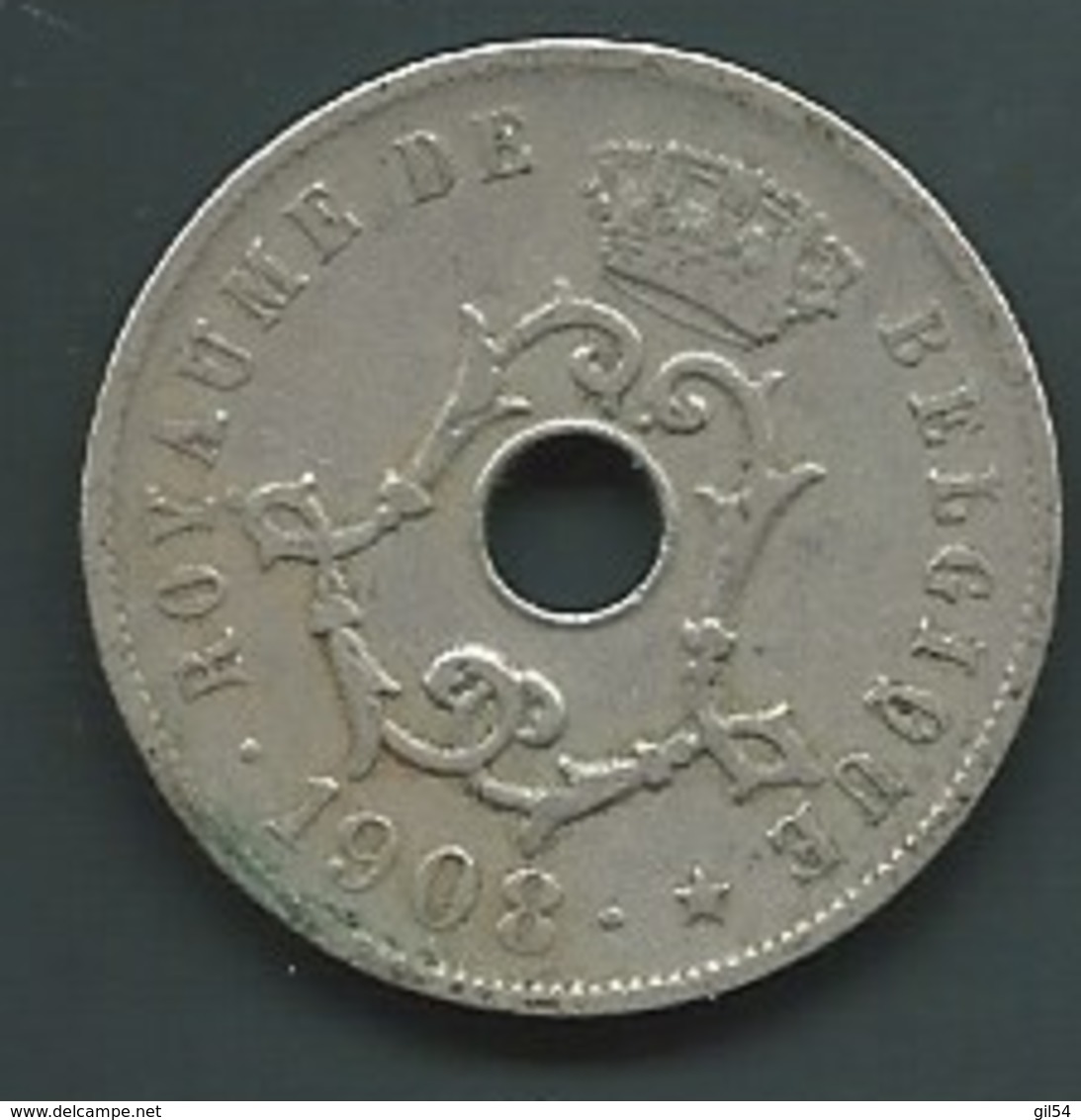 Belgique  25 CENTIMES 1908 BELGIE    Pia22903 - 25 Cents