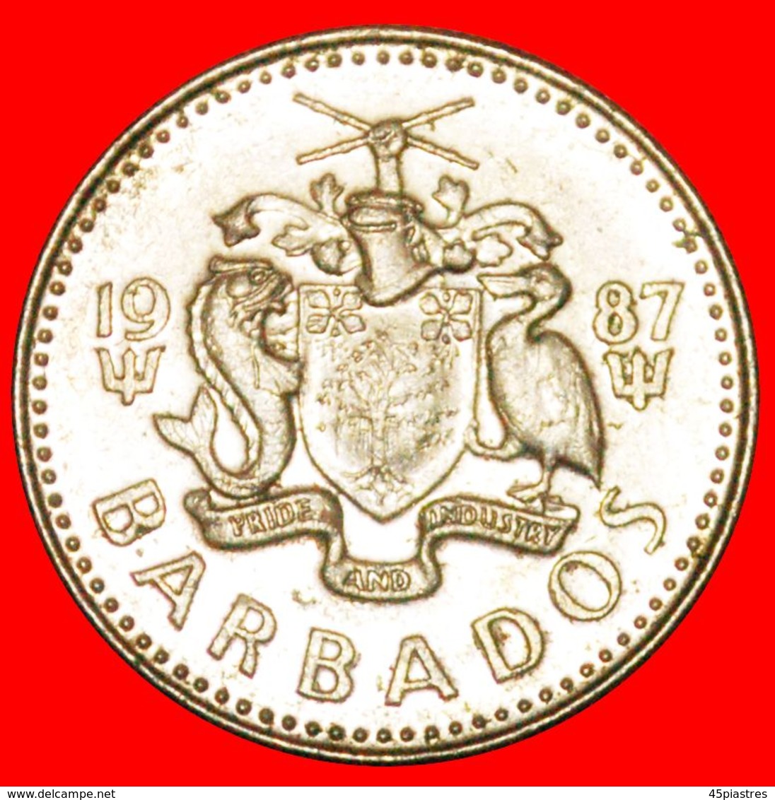 · GREAT BRITAIN (1973-2005): BARBADOS ★ 10 CENTS 1987! LOW START ★ NO RESERVE! - Barbados