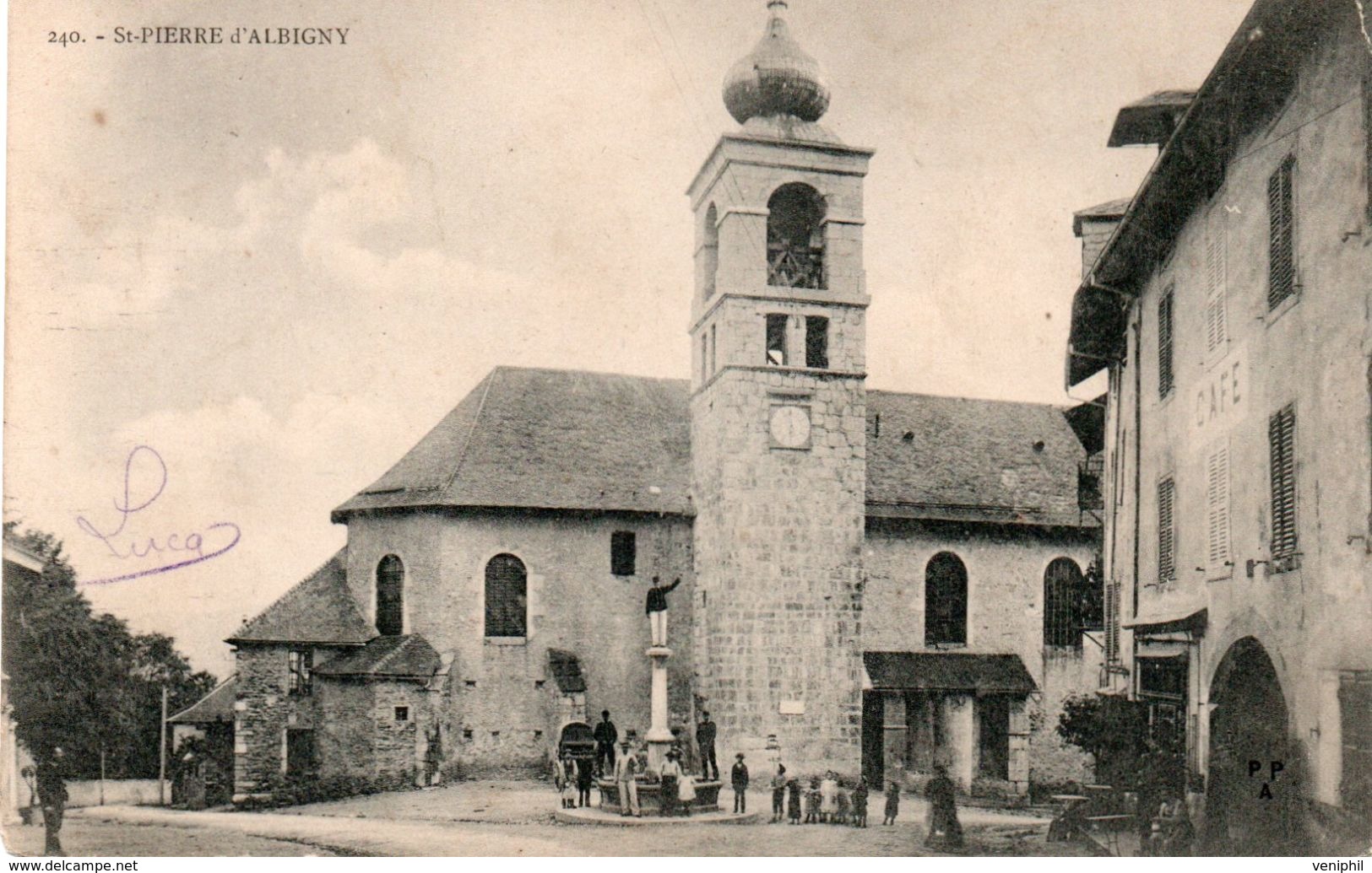 CARTE - ST PIERRE D'ALBIGNY -SAVOIE - L'EGLISE- ANNEE 1904 - Saint Pierre D'Albigny