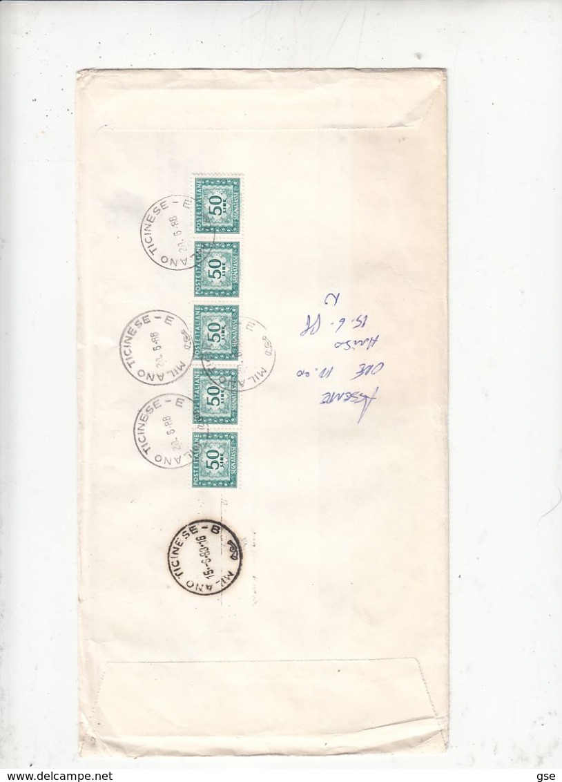 SAN MARINO  1988 - Lettera Tassata In Italia - Briefe U. Dokumente