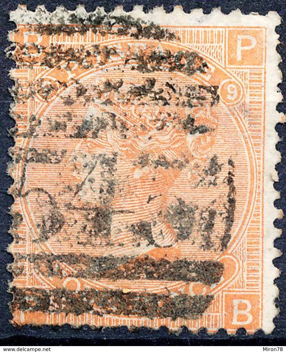Stamp GREAT BRITAIN 1865 4p Used Lot42 - Oblitérés