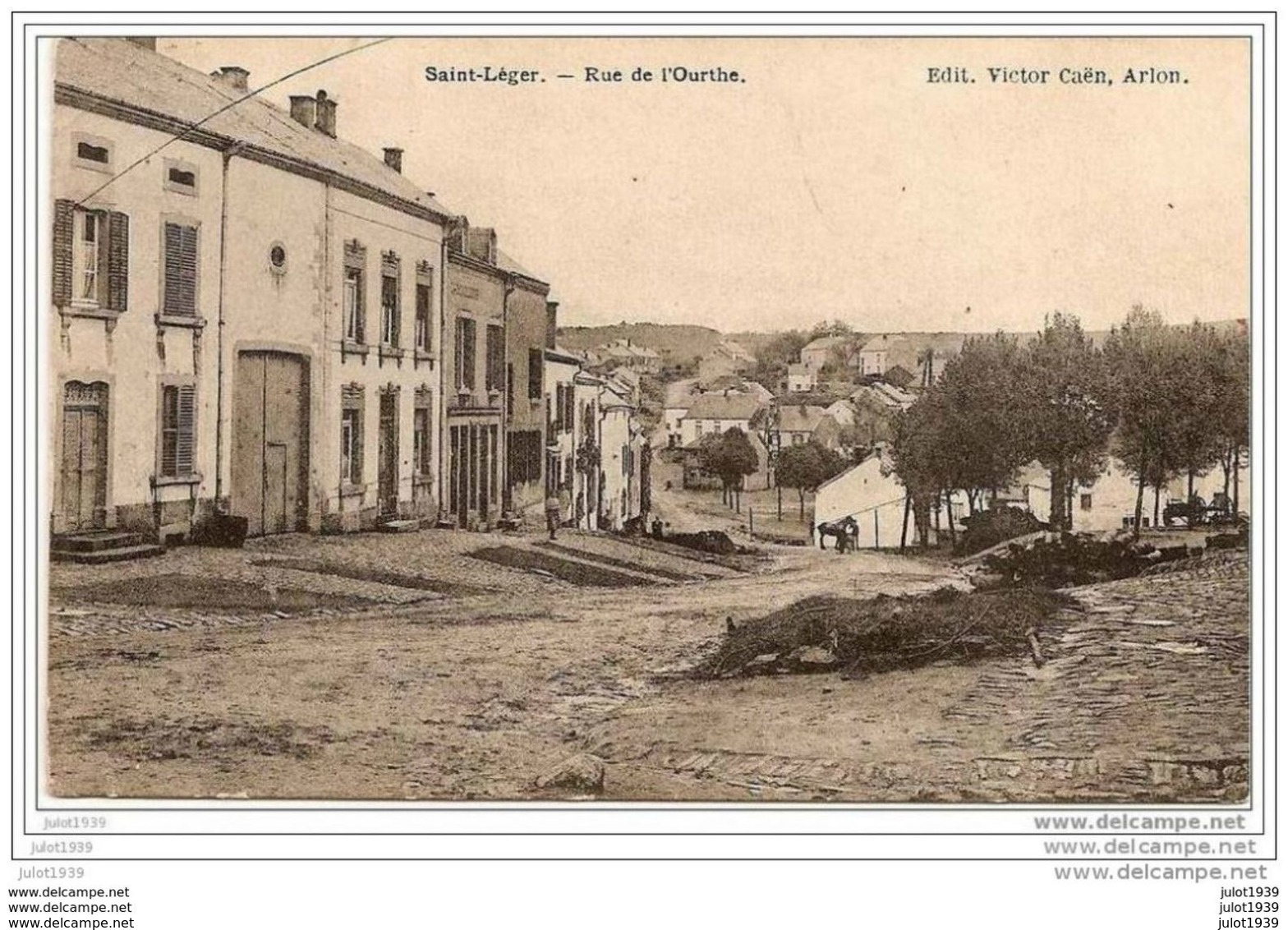 SAINT - LEGER ..-- Rue De L' Ourthe . 1919 Vers BRUXELLES ( Melle Maria LEONARD ) . Voir Verso . - Saint-Leger