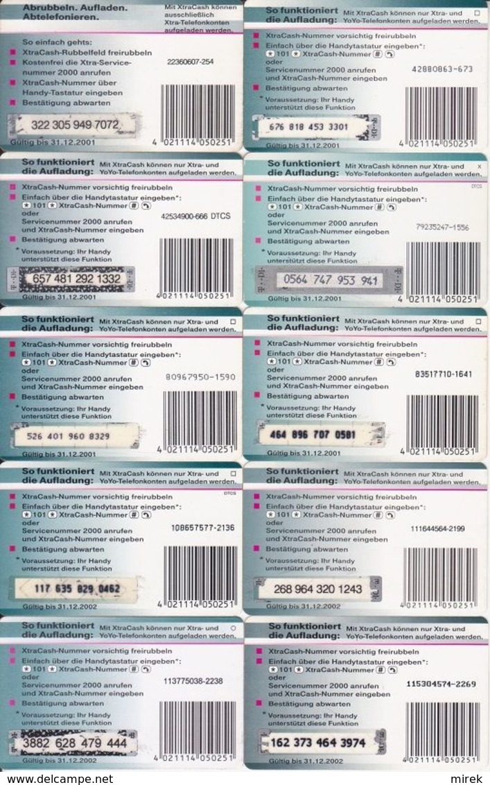 26/ Germany; D1, 21 Old Prepaid GSM Cards, Every Other - [2] Móviles Tarjetas Prepagadas & Recargos