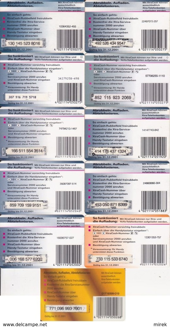 26/ Germany; D1, 21 Old Prepaid GSM Cards, Every Other - GSM, Cartes Prepayées & Recharges