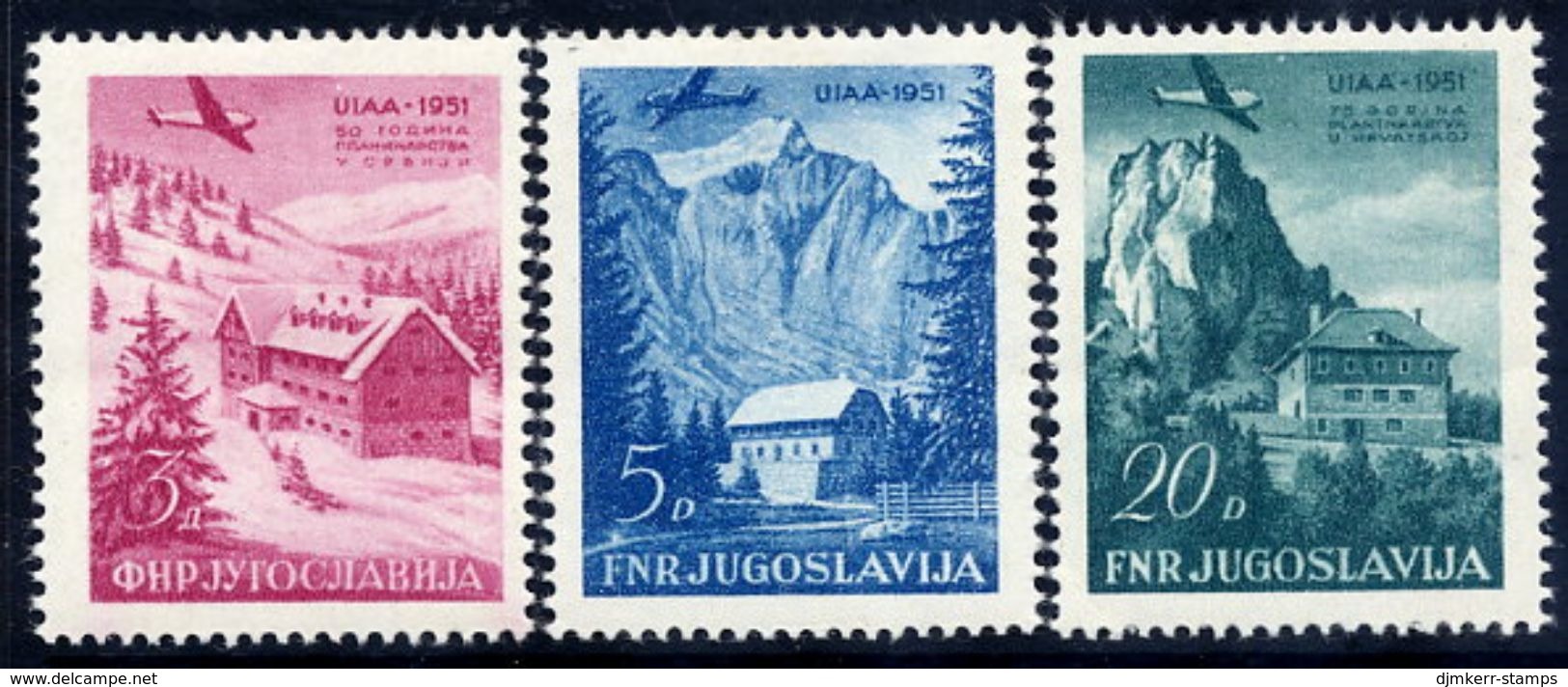 YUGOSLAVIA 1951 Mountaineering Association Meeting  MNH / **.  Michel 655-57 - Ongebruikt