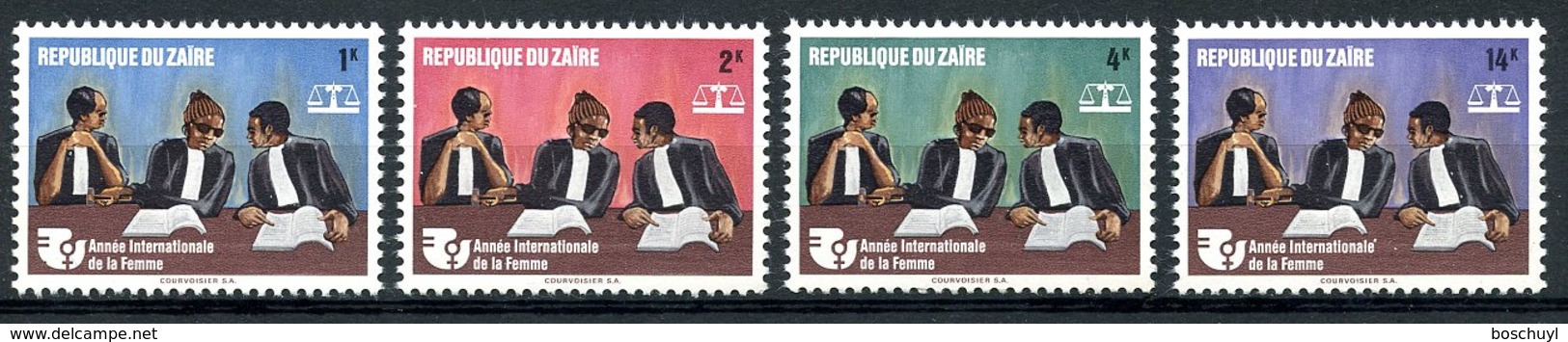 Zaire, 1975, International Woman's Year, United Nations, MNH, Michel 518-521 - Autres & Non Classés