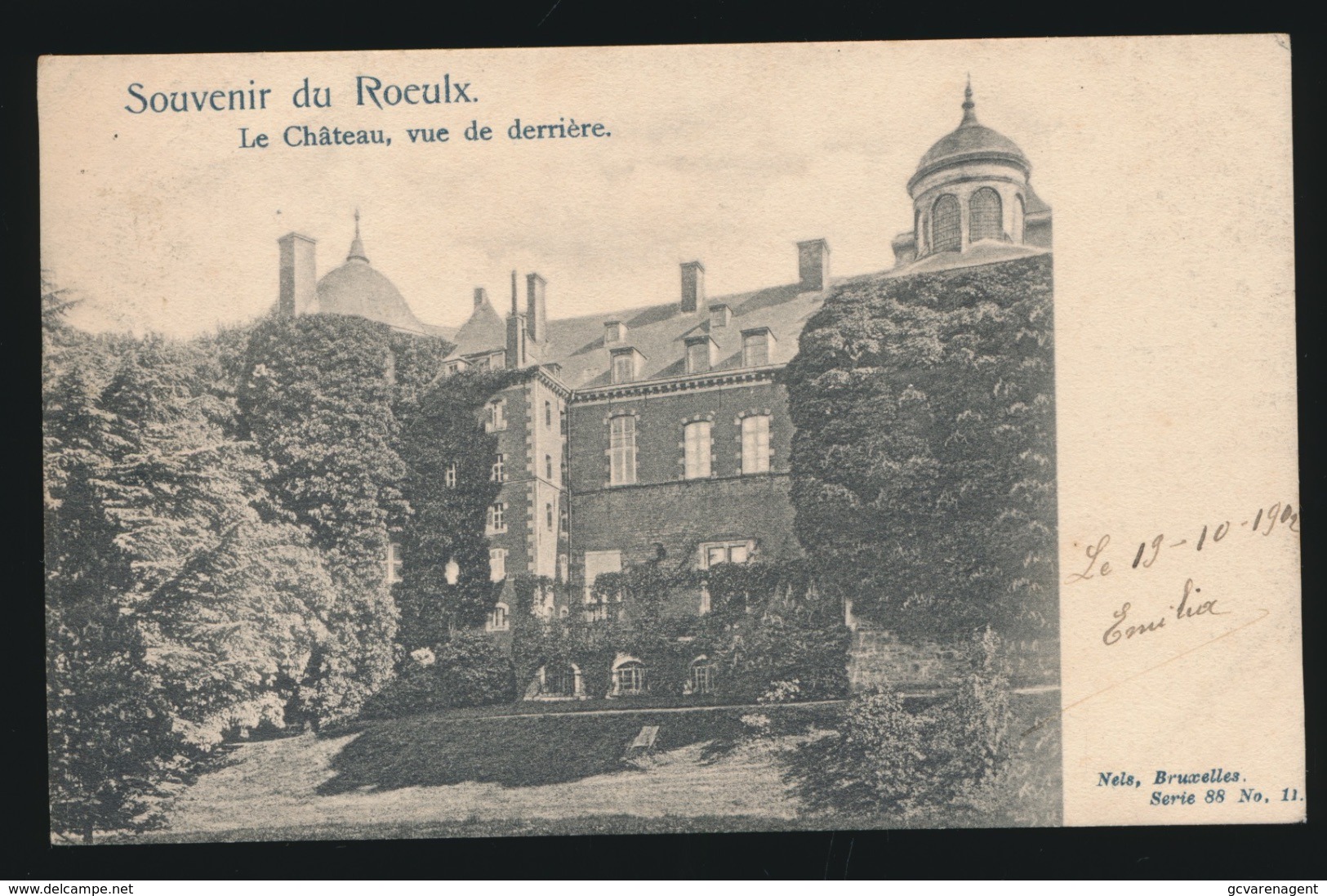 SOUVENIR  DU ROEULX  LE CHATEAU  VUE DERRIERE - Le Roeulx