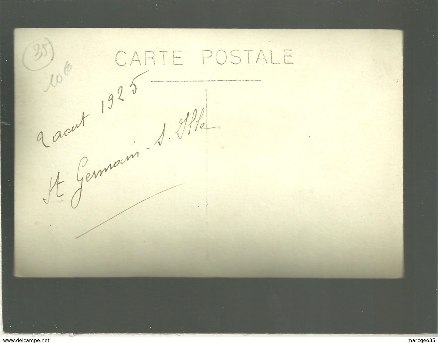 35 St Germain Sur Ille Carte Photo 2 Jeunes Femmes Le 02/08/1925 - Saint-Germain-sur-Ille