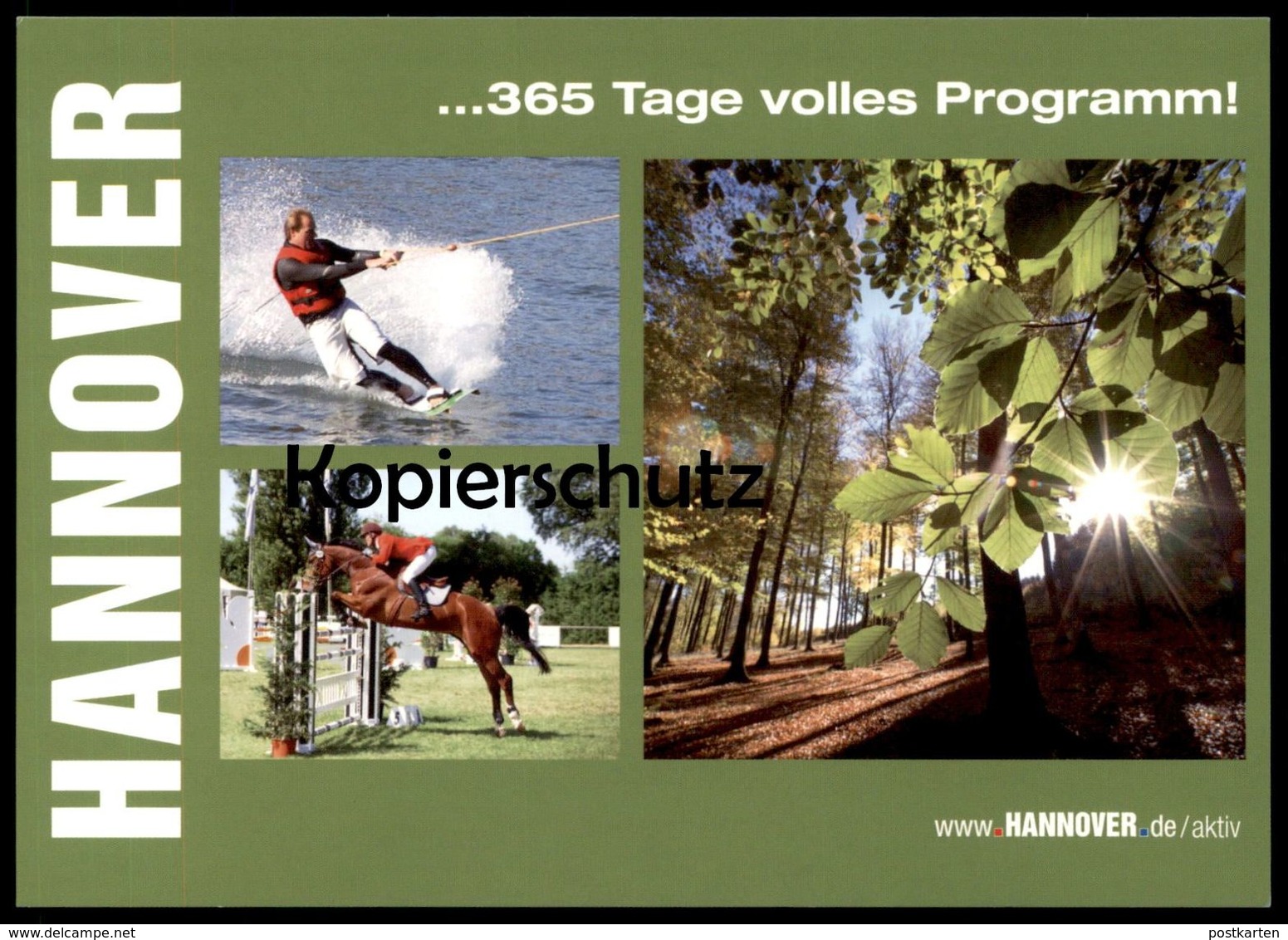 ÄLTERE POSTKARTE HANNOVER WASSERSKI PFERDESPORT SPRINGREITEN Water Ski Nautique Waterski Ansichtskarte AK Postcard Cpa - Ski Nautique