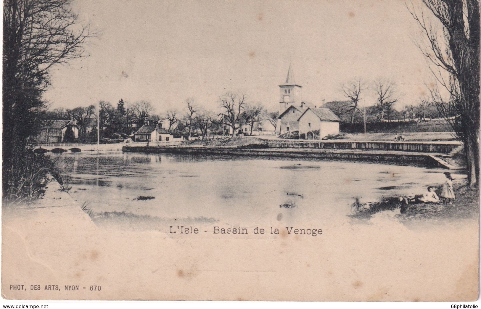 SUISSE CARTE POSTALE DE L'ISLE BASSIN DE LA VENOGE - L'Isle