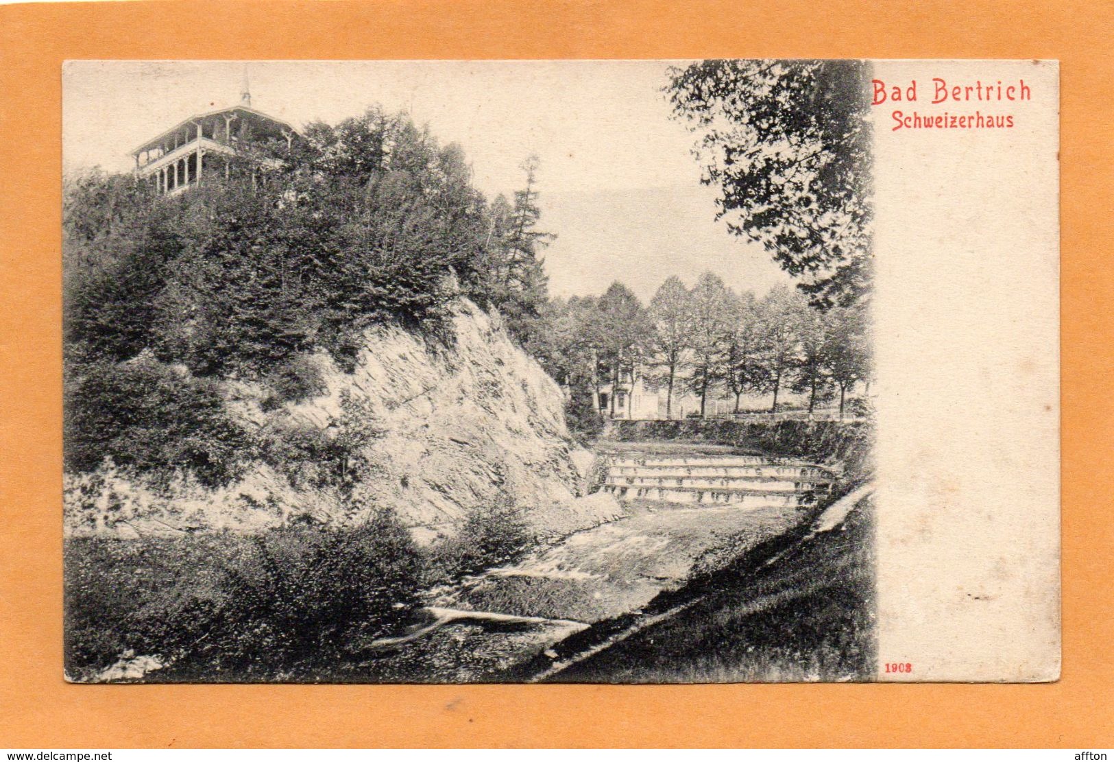 Bad Bertrich Germany 1900 Postcard - Bad Bertrich