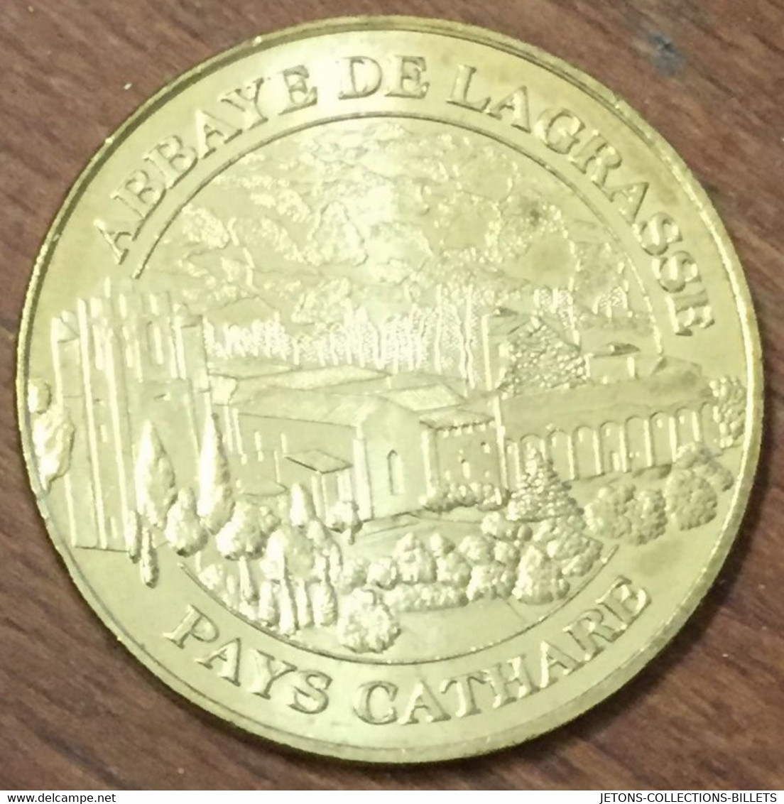 11 ABBAYE DE LAGRASSE PAYS CATHARE MDP 2008 MÉDAILLE SOUVENIR MONNAIE DE PARIS JETON TOURISTIQUE MEDALS COINS TOKENS - 2008