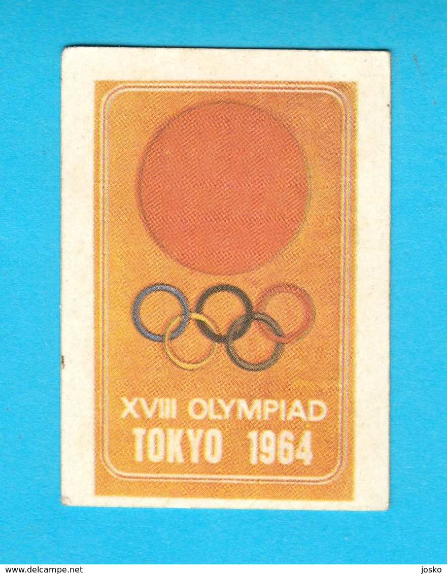 SUMMER OLYMPIC GAMES 1964 TOKYO - Yugoslav Old Card * Jeux Olympiques Olympia Olimpiadi Juegos Olímpicos Olympiade - Tarjetas