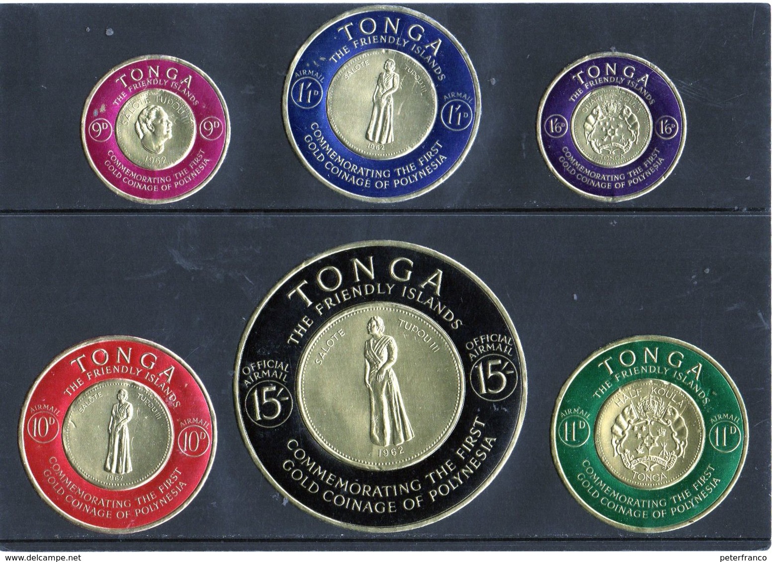 CG46 - 1962 Tonga - I° Conio D'oro Della Polinesia - Tonga (...-1970)