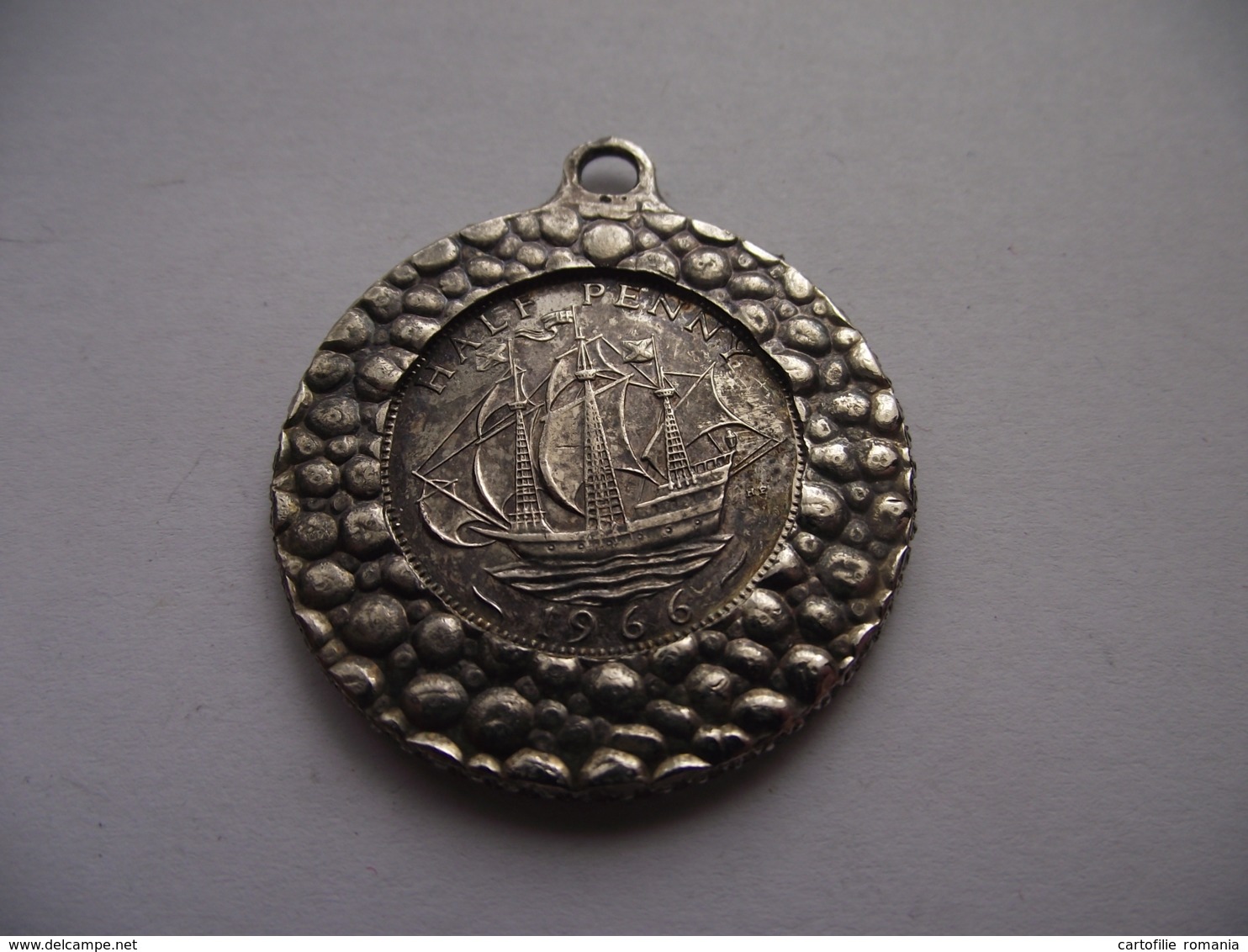 United Kingdom Great Britain - Elisabeth II - 1966 - Medal Medaille Medallion - Half Penny Coin 38 Mm Diameter - Notgeld