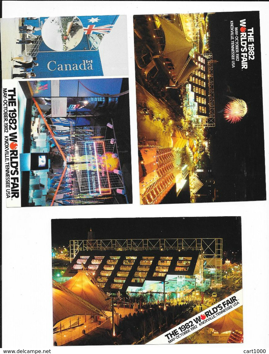 7 POSTCARDS THE 1982 WORLD'S FAIR KNOXVILLE TENNESSE N°675 - Knoxville