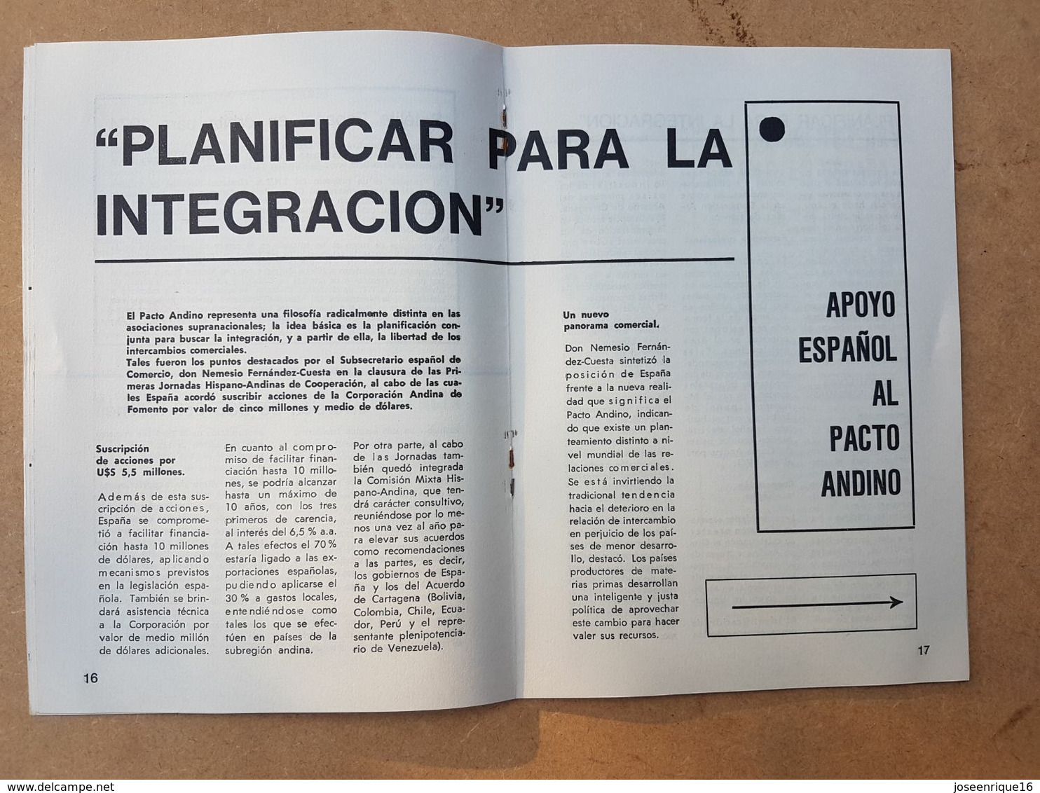 CAMARA OFICIAL ESPAÑOLA DE COMERCIO INDUSTRIA Y NAVEGACION 1973 URUGUAY - Ciencias, Manuales, Oficios