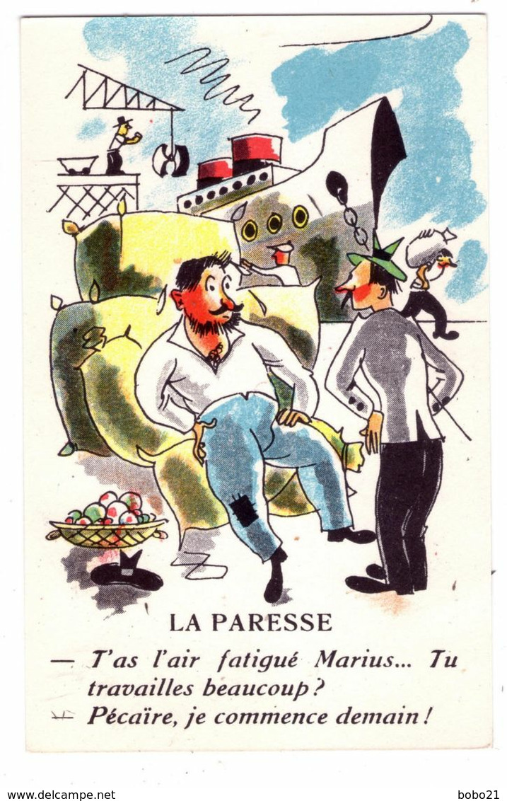 7389 - Collection Humoristique - N°222 - A.Noyer - " La Paresse " - - Humour