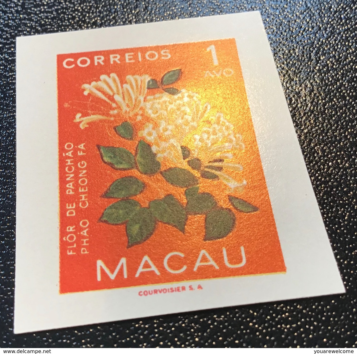 Macao 1953 Flowers RARE IMPERFORATED SET, XF MNH **(Macau China Chine Portugal Colonies Courvoisier S.A Proofs Fleurs - Neufs