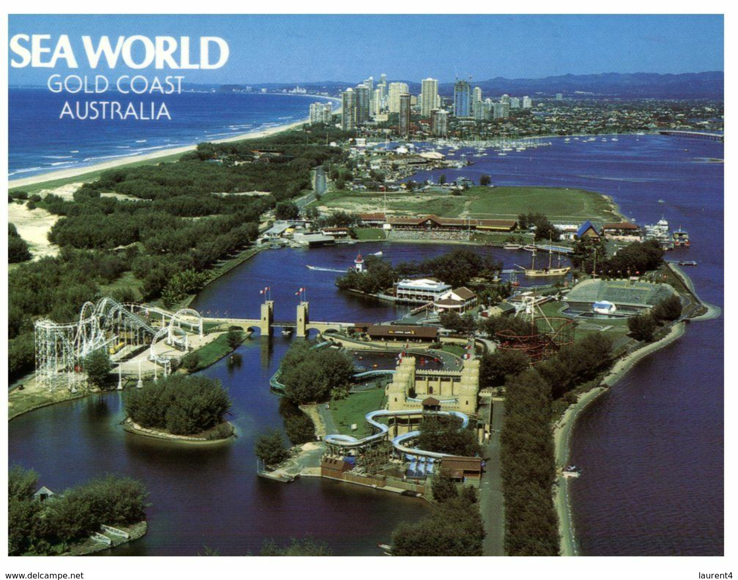 (E 15) Australia - QLD - Sea World (2 Cards) - Lighthouse + - Gold Coast