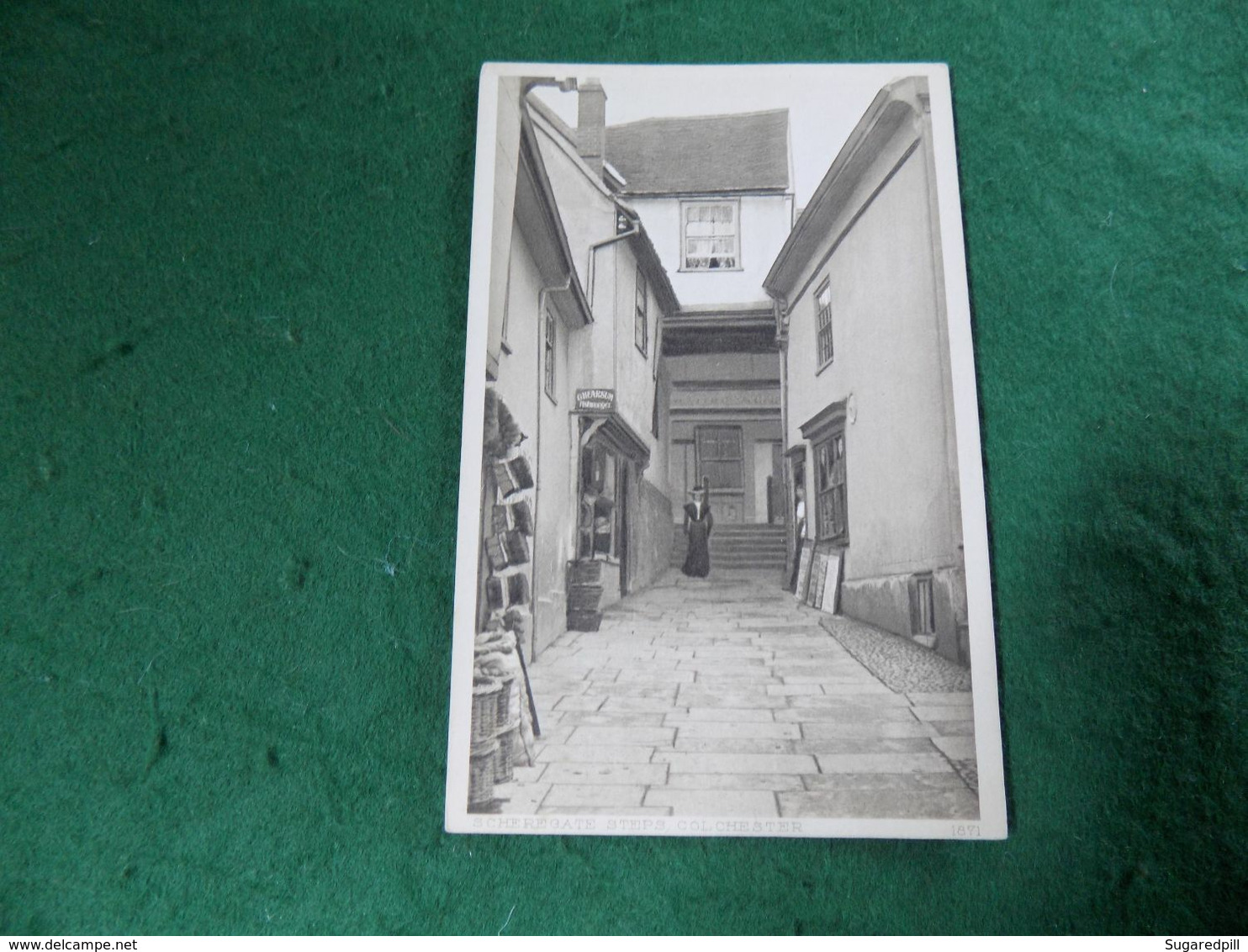 VINTAGE UK ENGLAND ESSEX: COLCHESTER Scheregate Steps Sepia Cullingford - Colchester