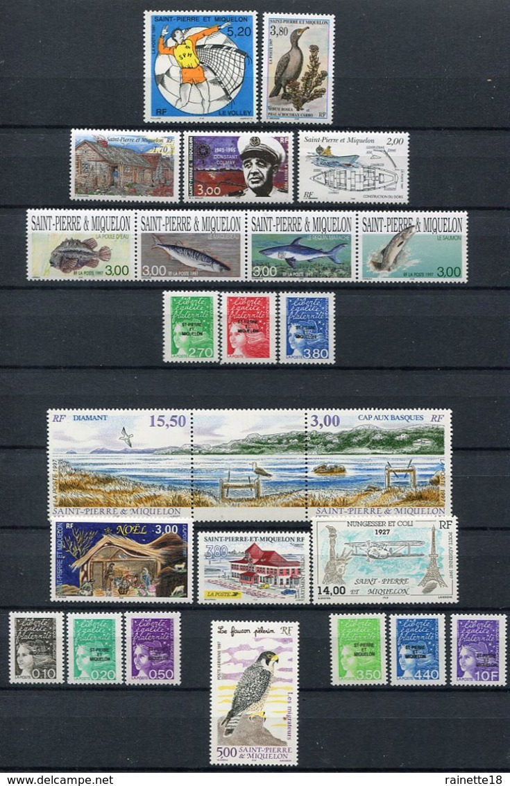 Saint Pierre Et Miquelon   Année 1997  **   Poste  Et  PA - Annate Complete