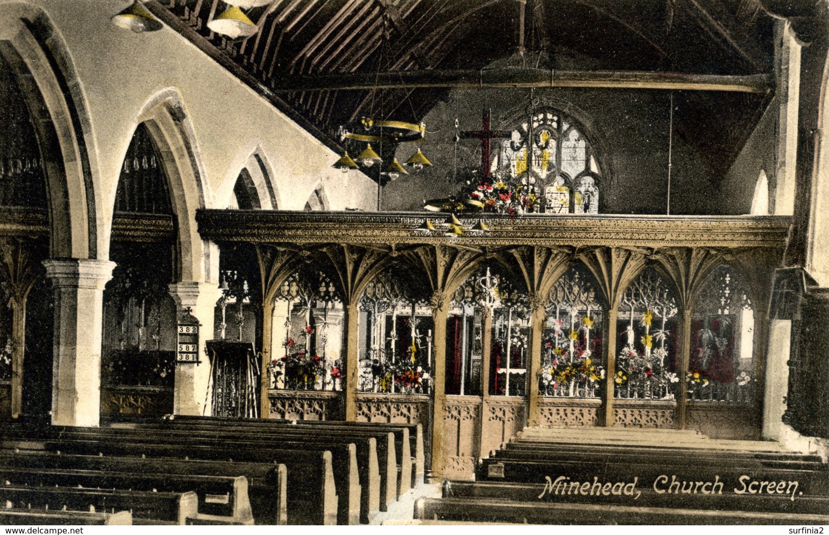 SOMERSET - MINEHEAD CHURCH SCREEN  Som600 - Minehead