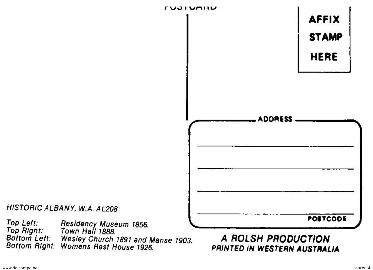 (F 1) Australia - WA - Historic Albany (2 Cards) - Albany