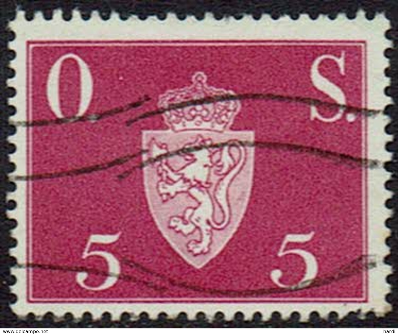 Norwegen DM, 1951, MiNr 61, Gestempelt - Dienstzegels