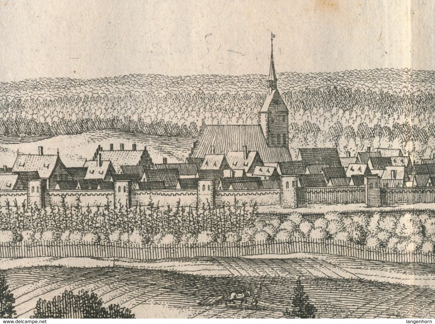 Eberswalde - Original Kupferstich (Merian) ~ Um 1625 - Eberswalde