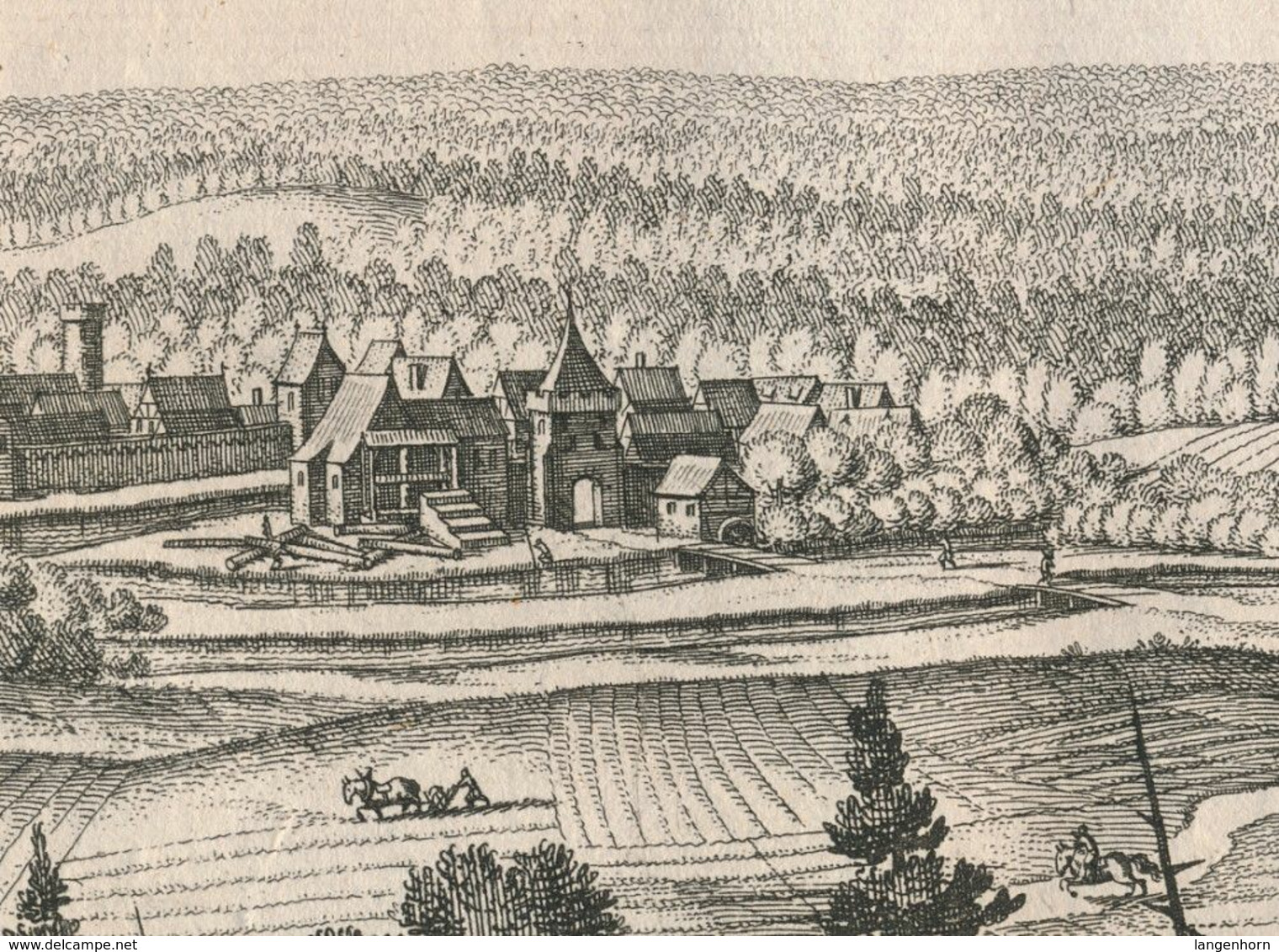 Eberswalde - Original Kupferstich (Merian) ~ Um 1625 - Eberswalde